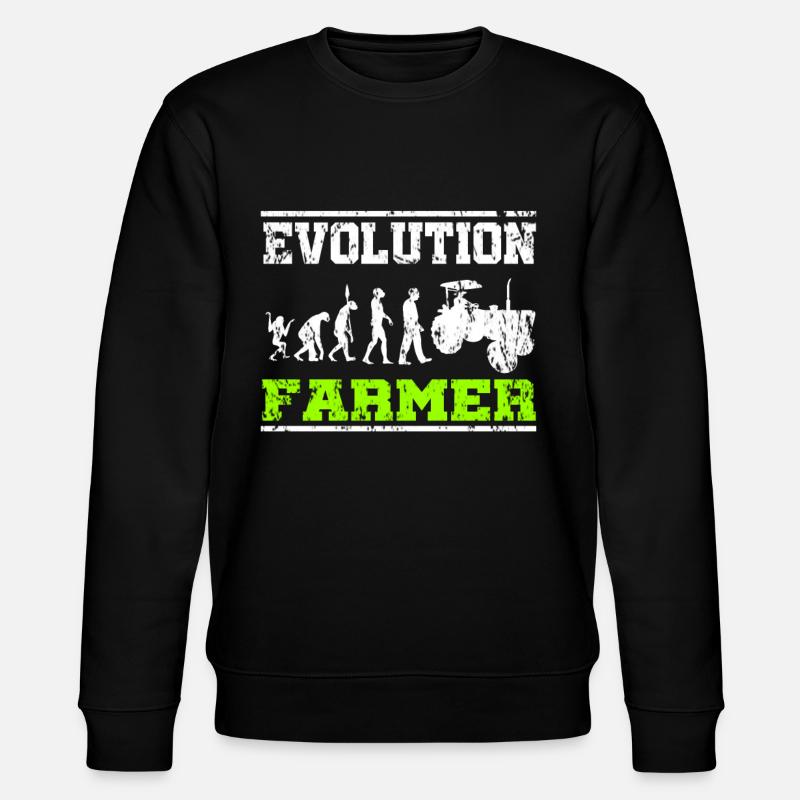 Bauer Traktor Evolution - Stanley/Stella Unisex Bio-Sweatshirt CHANGER  - Schwarz