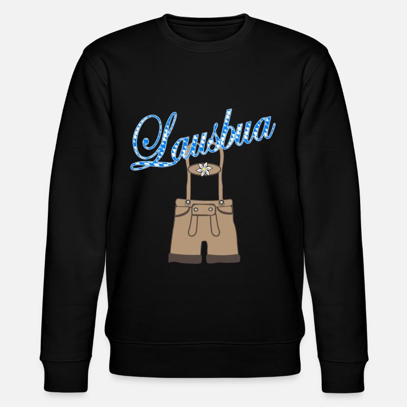 Lausbua with leather pants - Stanley/Stella CHANGER Unisex Organic Sweatshirt - black
