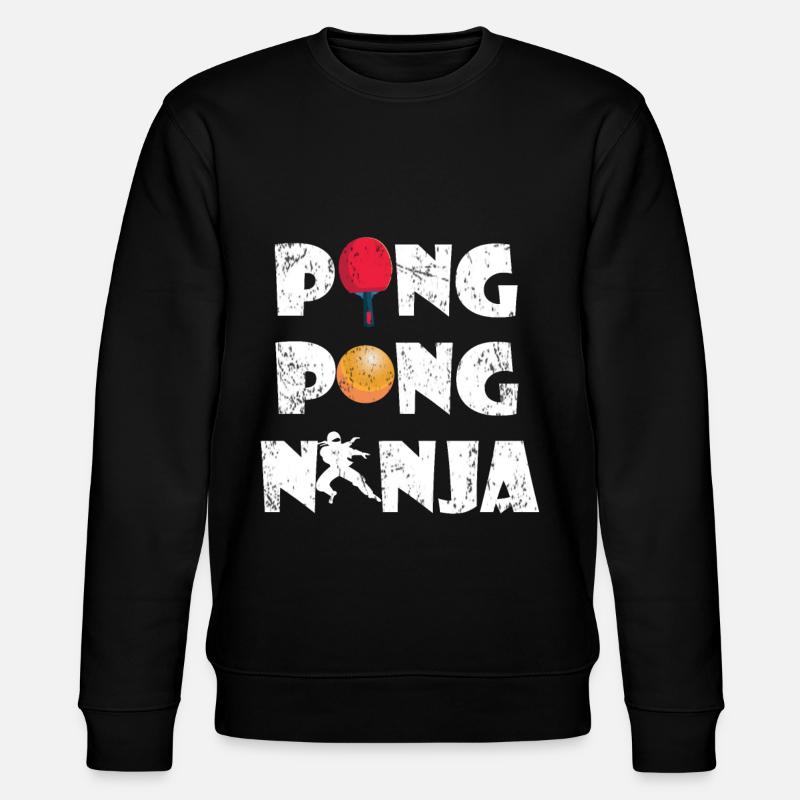 Ping Pong - Stanley/Stella Unisex Bio-Sweatshirt CHANGER  - Schwarz