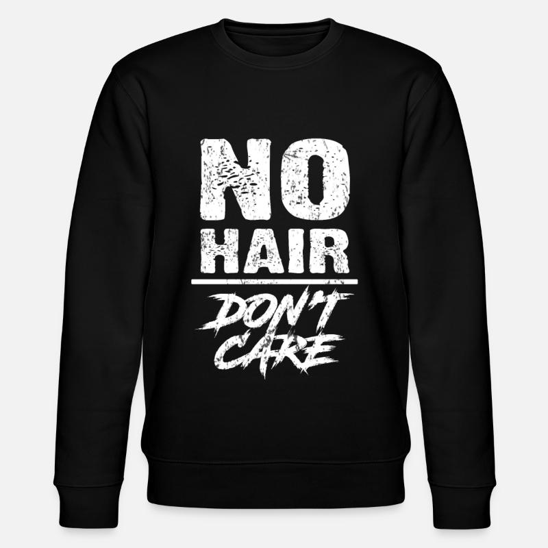bald head - Stanley/Stella CHANGER Unisex Organic Sweatshirt - black