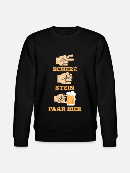 Bier Lustiger Spruch - Stanley/Stella Unisex Bio-Sweatshirt CHANGER  - Schwarz