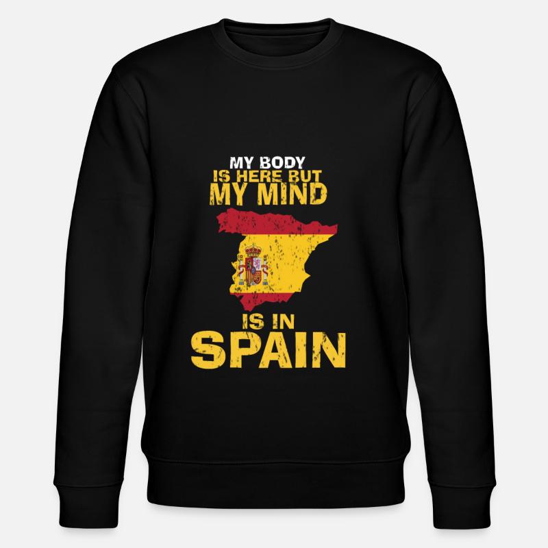 Spanien Heimat Land Geschenk - Stanley/Stella Unisex Bio-Sweatshirt CHANGER  - Schwarz