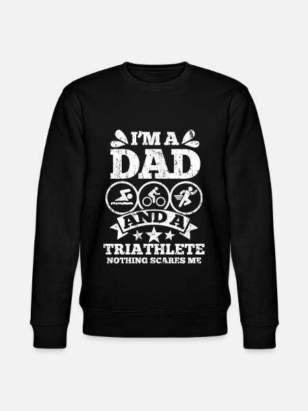 Triathlon dad father - Stanley/Stella CHANGER Unisex Organic Sweatshirt - black