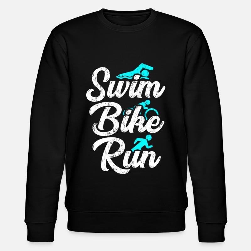 Triathlon Marathon - Stanley/Stella CHANGER Unisex Organic Sweatshirt - black