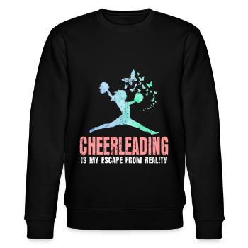 Cheerleading - Stanley/Stella Unisex Bio-Sweatshirt CHANGER  - Schwarz - Vorne - Nik (191cm) & Marisol (170cm)
