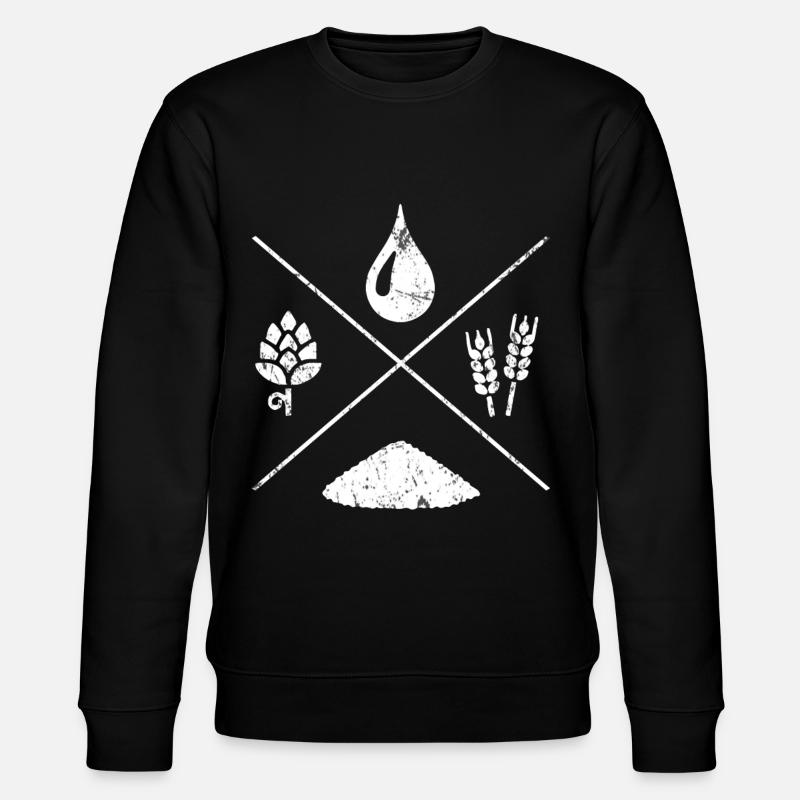 Beer hops gift - Stanley/Stella CHANGER Unisex Organic Sweatshirt - black