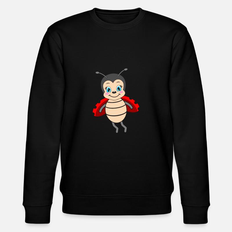 Marienkäfer Marienkäferchen - Stanley/Stella Unisex Bio-Sweatshirt CHANGER  - Schwarz