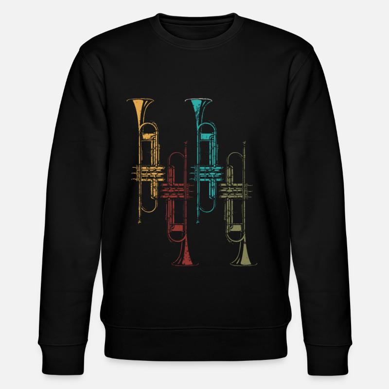Trompette cadeau rétro - Sweat bio CHANGER Stanley/Stella Unisexe - noir