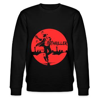 Thriller Friedhof Halloween Verkleidung Krimi - Stanley/Stella Unisex Bio-Sweatshirt CHANGER  - Schwarz - Vorne - Nik (191cm) & Marisol (170cm)