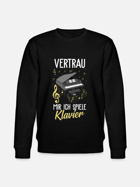 Piano Classical Music - Stanley/Stella CHANGER Unisex Organic Sweatshirt - black