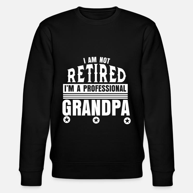 Opa Rente - Stanley/Stella Unisex Bio-Sweatshirt CHANGER  - Schwarz