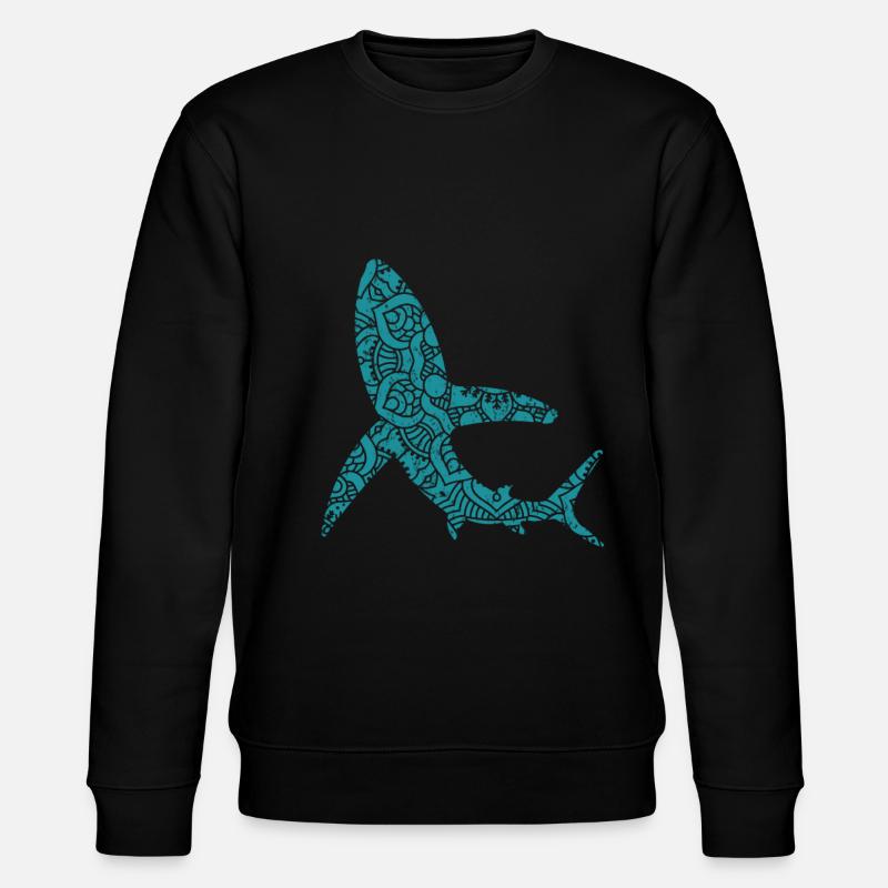 shark - Stanley/Stella CHANGER Unisex Organic Sweatshirt - black