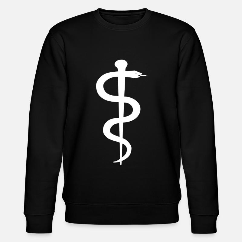 äskulapstab - Stanley/Stella CHANGER Unisex Organic Sweatshirt - black