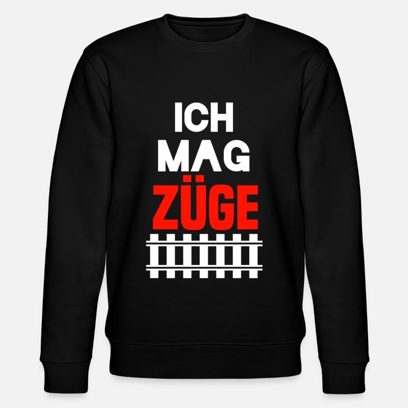Eisenbahner - Stanley/Stella Unisex Bio-Sweatshirt CHANGER  - Schwarz