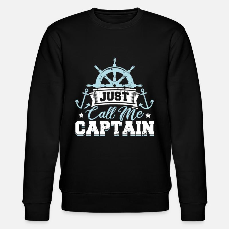 Just call me Captain - Stanley/Stella Unisex Bio-Sweatshirt CHANGER  - Schwarz