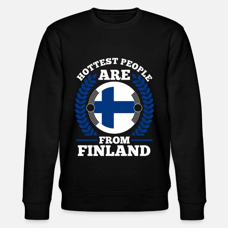 Finland Dire drôle - Sweat bio CHANGER Stanley/Stella Unisexe - noir