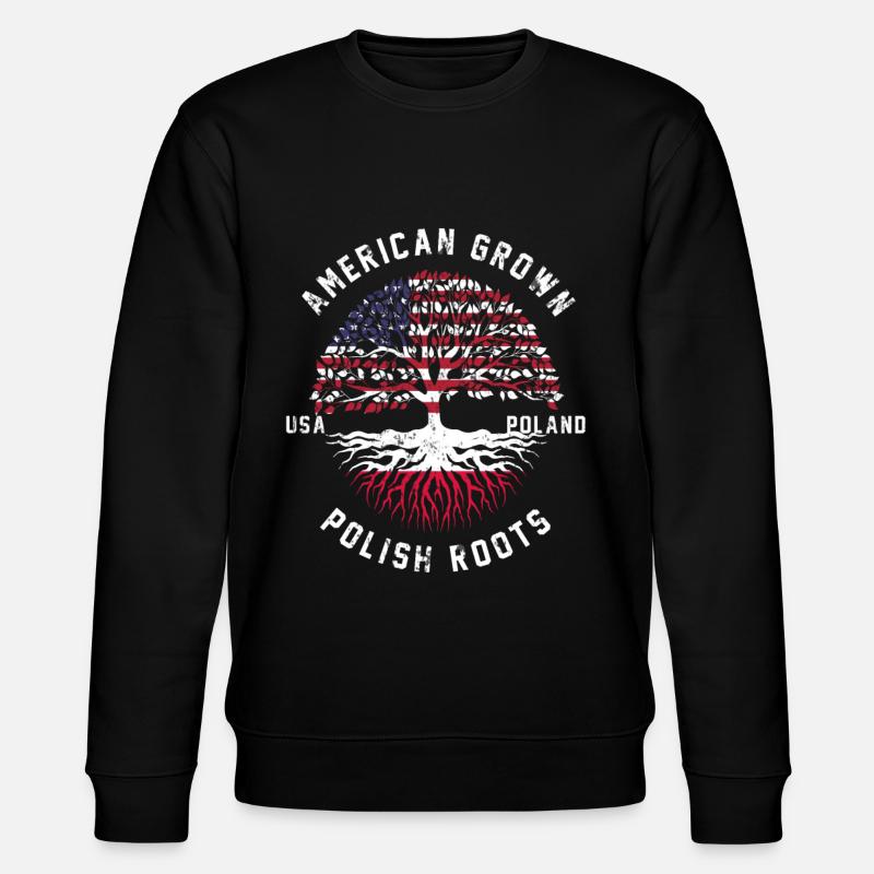 Pologne drapeau cadeau - Sweat bio CHANGER Stanley/Stella Unisexe - noir