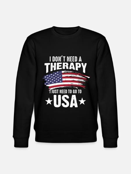 USA America - Stanley/Stella CHANGER Unisex Organic Sweatshirt - black