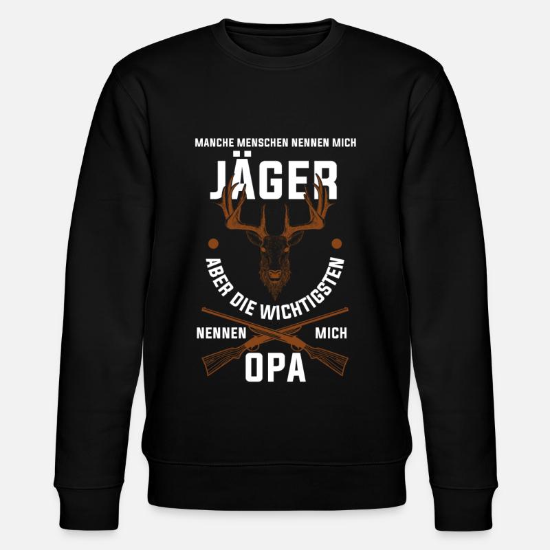 Jäger Opa - Stanley/Stella Unisex Bio-Sweatshirt CHANGER  - Schwarz
