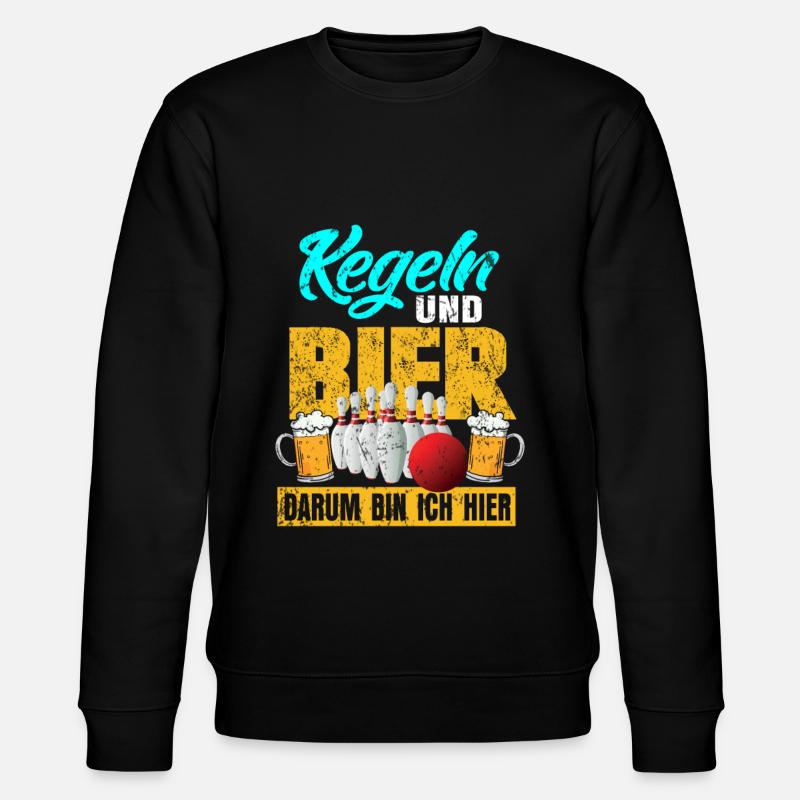 Kegeln - Stanley/Stella Unisex Bio-Sweatshirt CHANGER  - Schwarz
