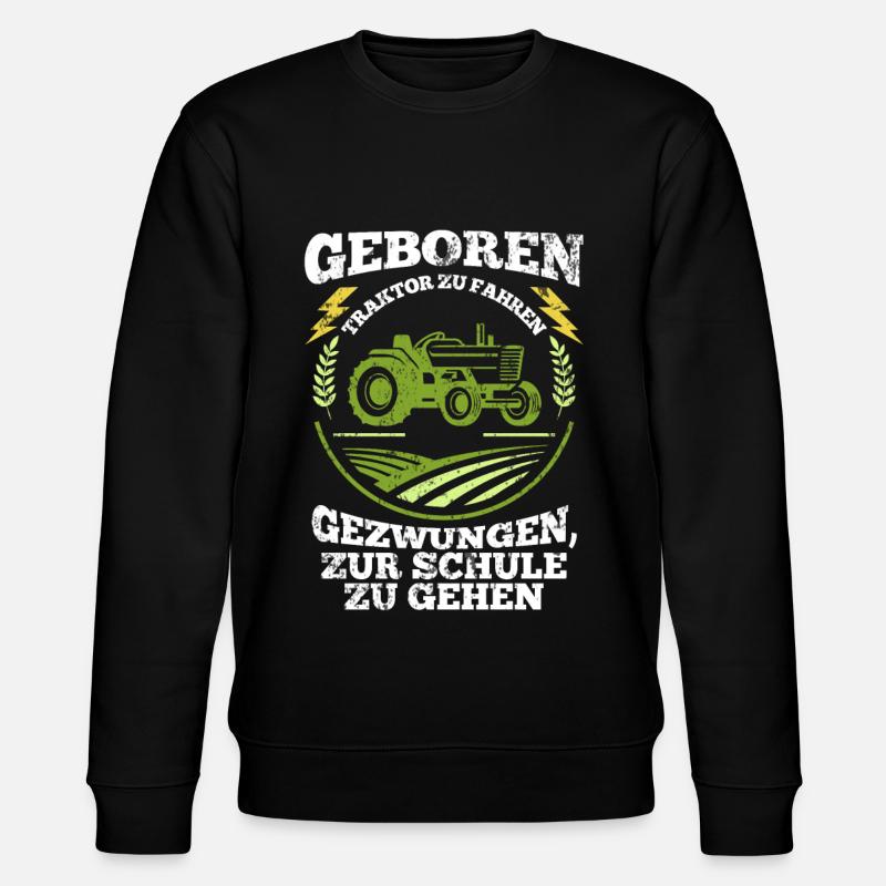 Tractor Vehicle - Stanley/Stella CHANGER Unisex Organic Sweatshirt - black
