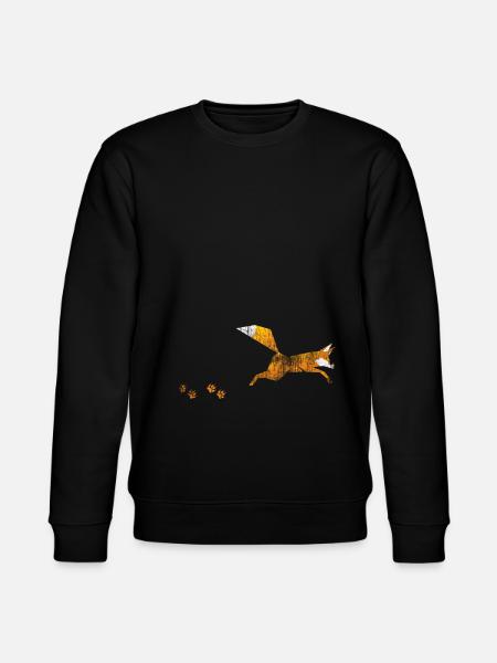 Fuchs Tier Geschenk - Stanley/Stella Unisex Bio-Sweatshirt CHANGER  - Schwarz