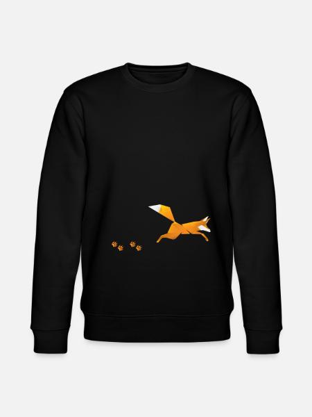 Fox animal gift - Stanley/Stella CHANGER Unisex Organic Sweatshirt - black