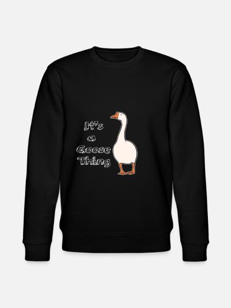 Gans Tier Geschenk - Stanley/Stella Unisex Bio-Sweatshirt CHANGER  - Schwarz
