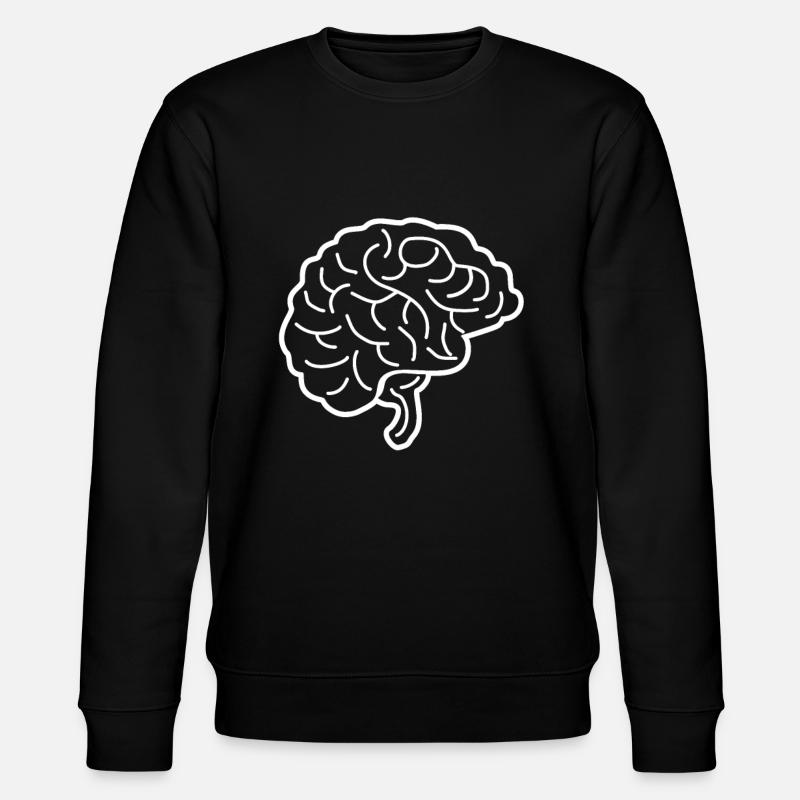 Brain brain - Stanley/Stella CHANGER Unisex Organic Sweatshirt - black
