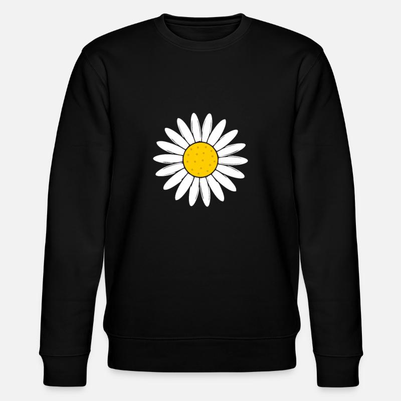 Daisy flower - Stanley/Stella CHANGER Unisex Organic Sweatshirt - black