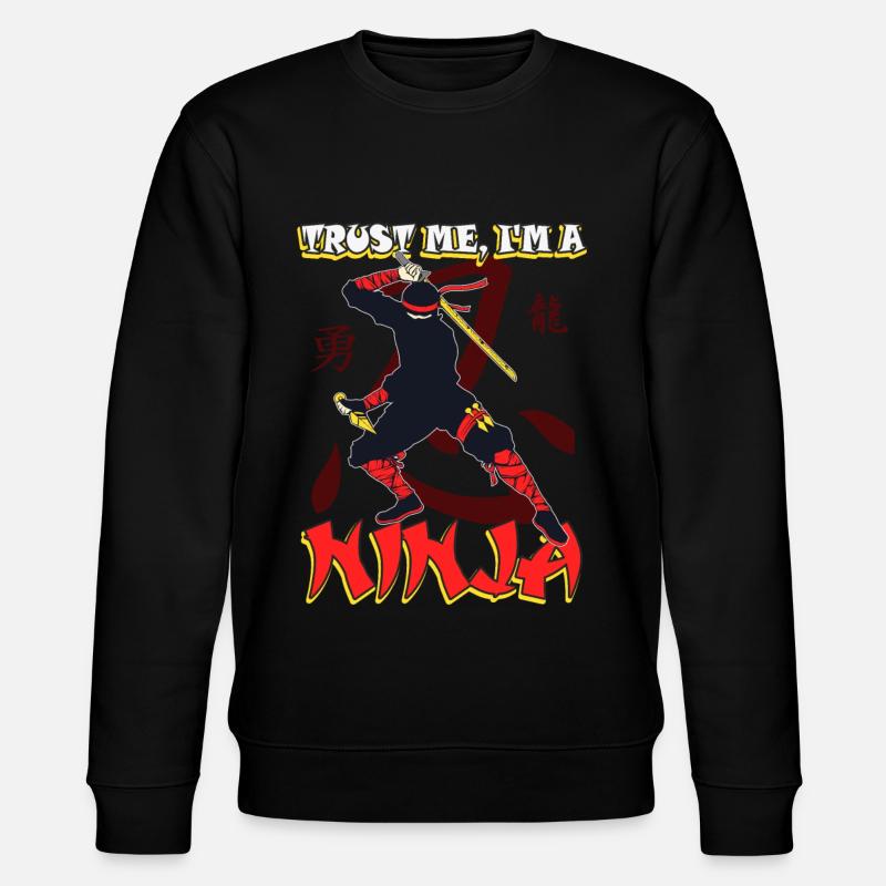 Ninja Spruch Katana Ninjutsu - Stanley/Stella Unisex Bio-Sweatshirt CHANGER  - Schwarz