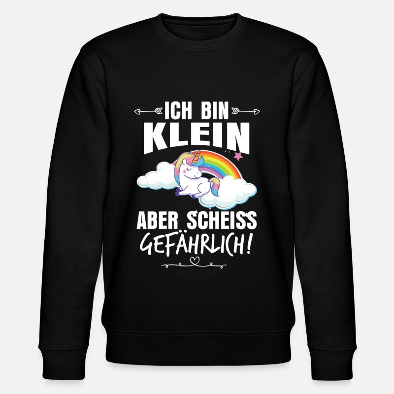 Kleines Einhorn - Stanley/Stella Unisex Bio-Sweatshirt CHANGER  - Schwarz