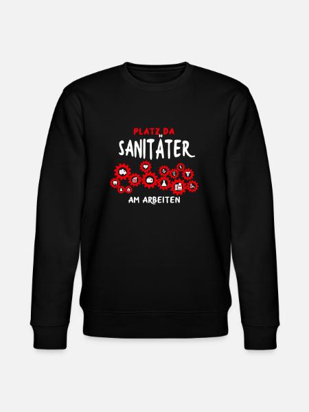 Service ambulancier ambulancier paramédical - Sweat bio CHANGER Stanley/Stella Unisexe - noir