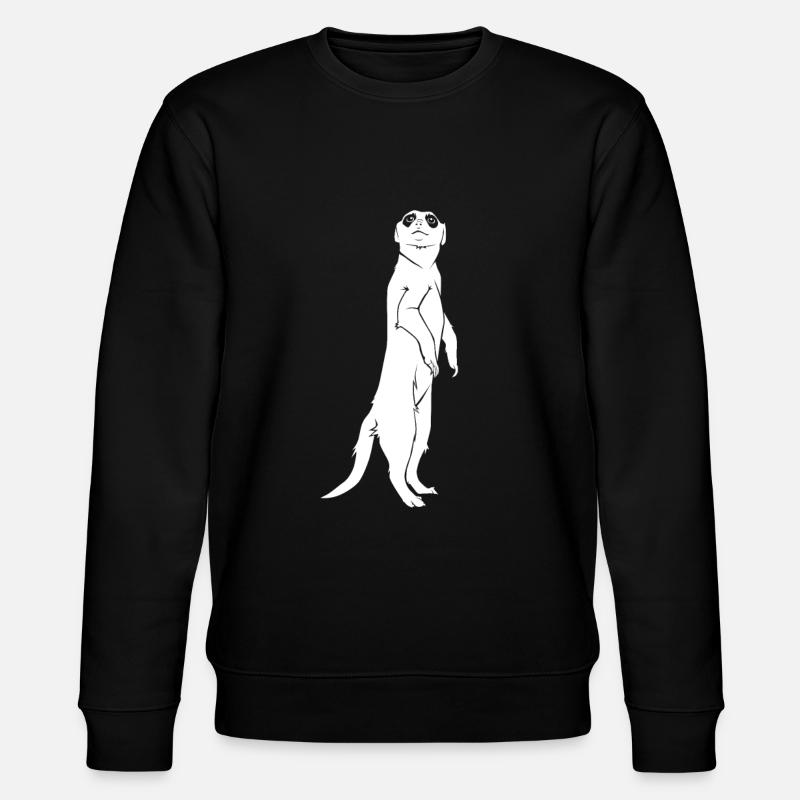 Erdmännchen - Stanley/Stella Unisex Bio-Sweatshirt CHANGER  - Schwarz
