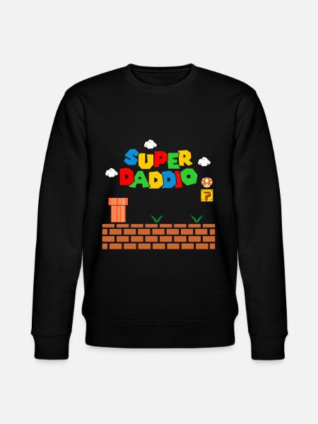 Super Daddio Fars dag Gave Far Gave Idé - Stanley/Stella økologisk unisex-sweatshirt CHANGER  - sort