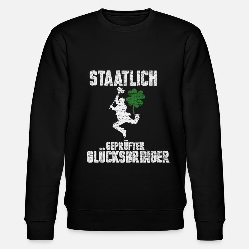 Schornsteinfeger Lustig - Stanley/Stella Unisex Bio-Sweatshirt CHANGER  - Schwarz