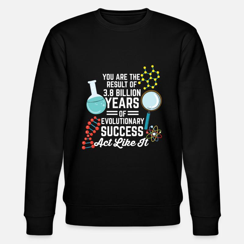 Result of Evolution Biology - Stanley/Stella CHANGER Unisex Organic Sweatshirt - black