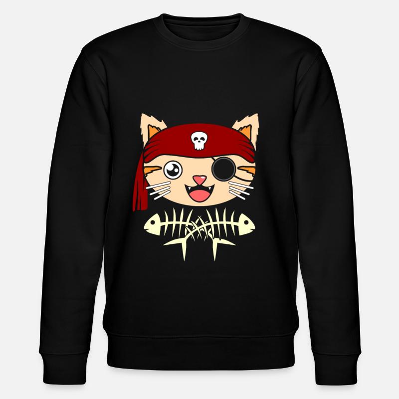 CHAT PIRATE - Sweat bio CHANGER Stanley/Stella Unisexe - noir