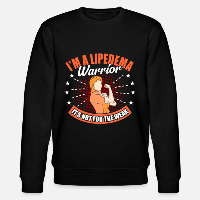Lipidema Fighter - Stanley/Stella CHANGER Unisex Organic Sweatshirt - black