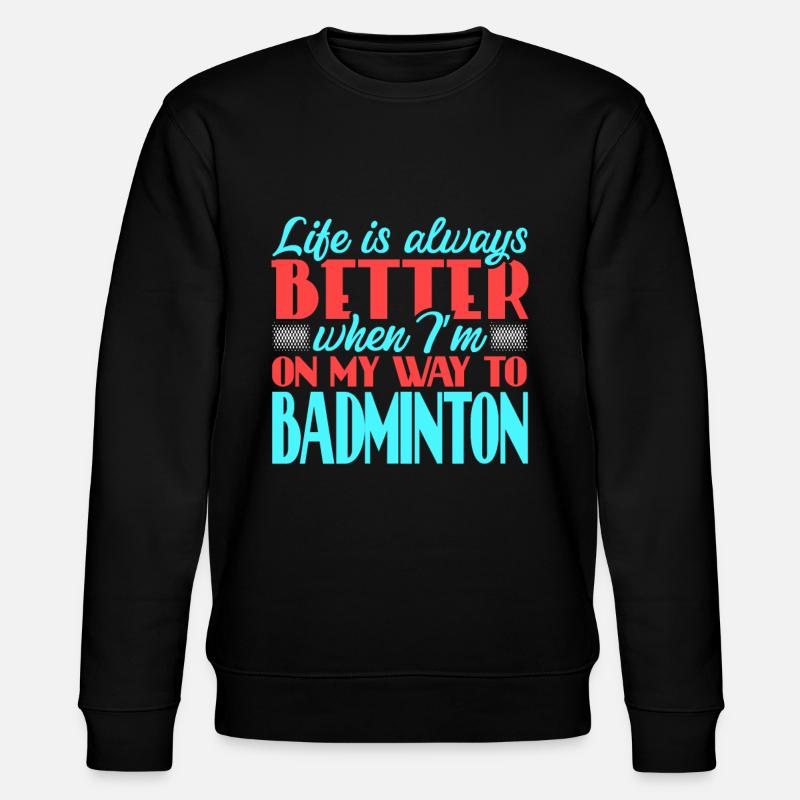 badminton - Stanley/Stella CHANGER Unisex Organic Sweatshirt - black