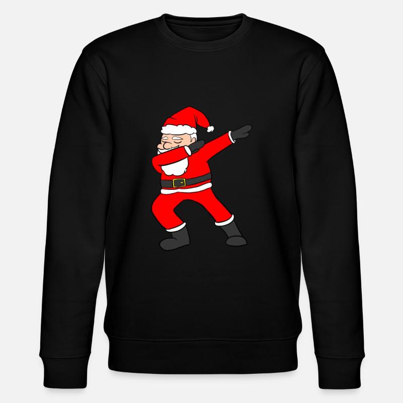 Dabbing Santa - Stanley/Stella Unisex Bio-Sweatshirt CHANGER  - Schwarz