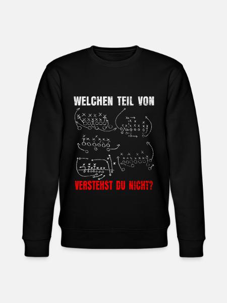 American football - Stanley/Stella CHANGER Unisex Organic Sweatshirt - black