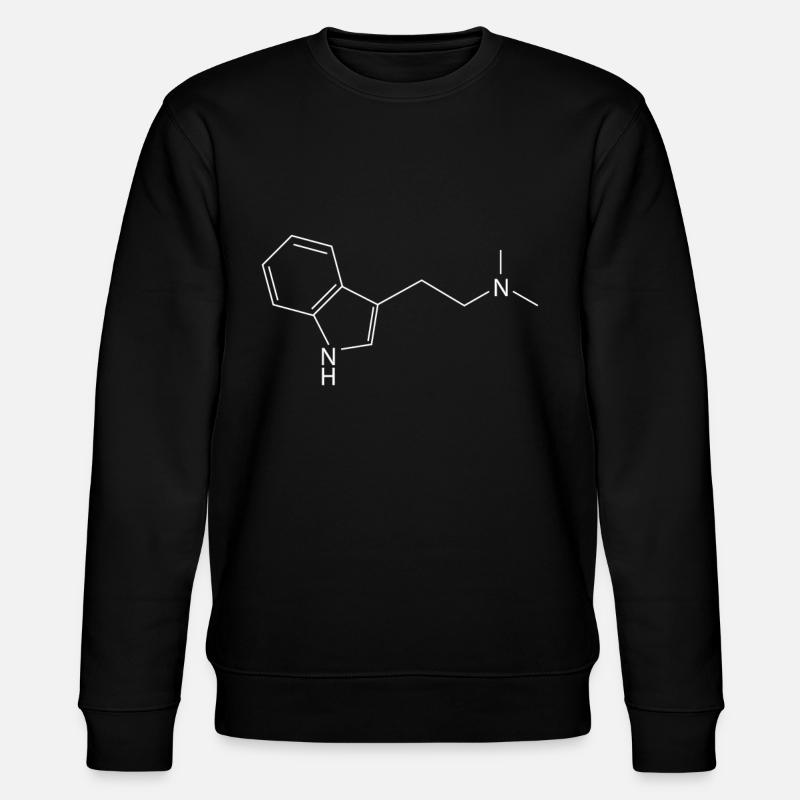 DMT Molekül Ayahuasca Dimethyltrypthamin - Stanley/Stella Unisex Bio-Sweatshirt CHANGER  - Schwarz