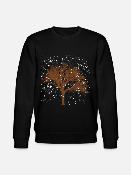 Tree in the winter - Stanley/Stella CHANGER Unisex Organic Sweatshirt - black