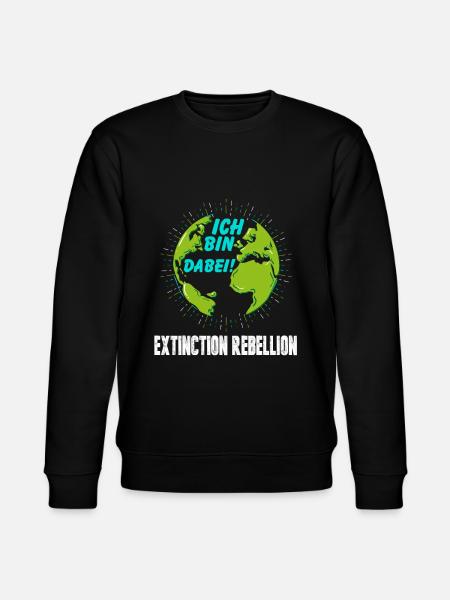 Count me in! Extinction Rebellion - Stanley/Stella CHANGER Unisex Organic Sweatshirt - black