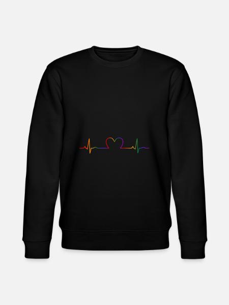 Gay Pride Gift - Stanley/Stella CHANGER Unisex Organic Sweatshirt - black