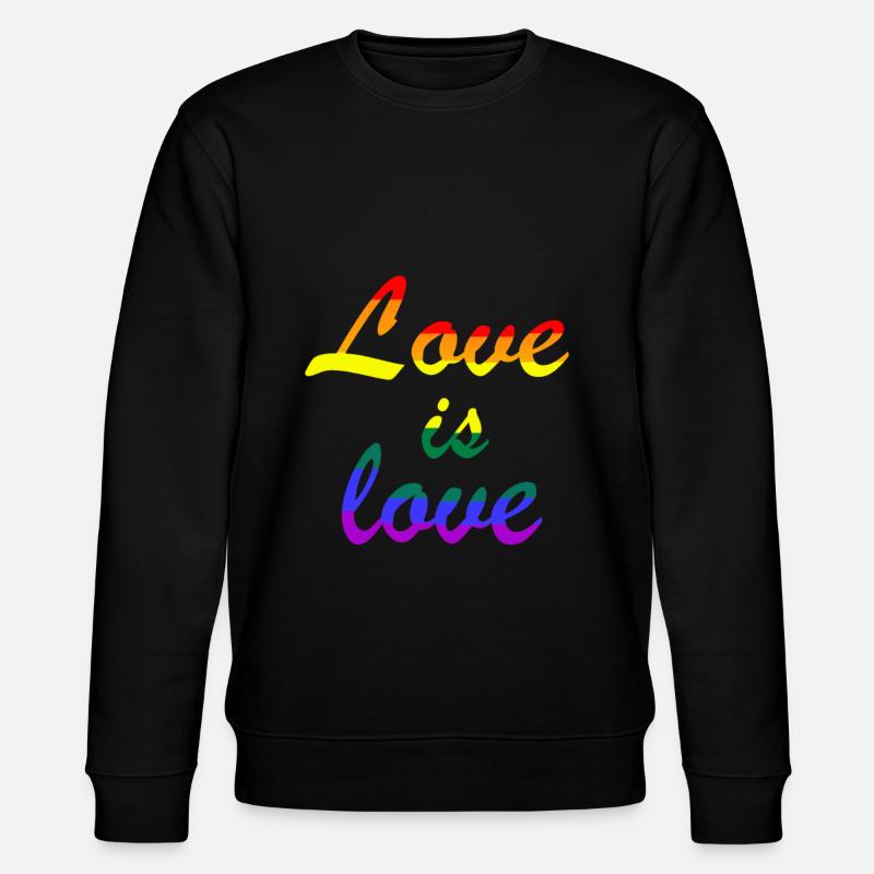 Gay Pride Geschenk - Stanley/Stella Unisex Bio-Sweatshirt CHANGER  - Schwarz