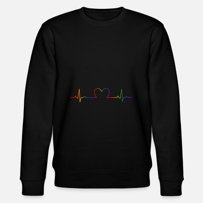 Gay Pride Geschenk - Stanley/Stella Unisex Bio-Sweatshirt CHANGER  - Schwarz