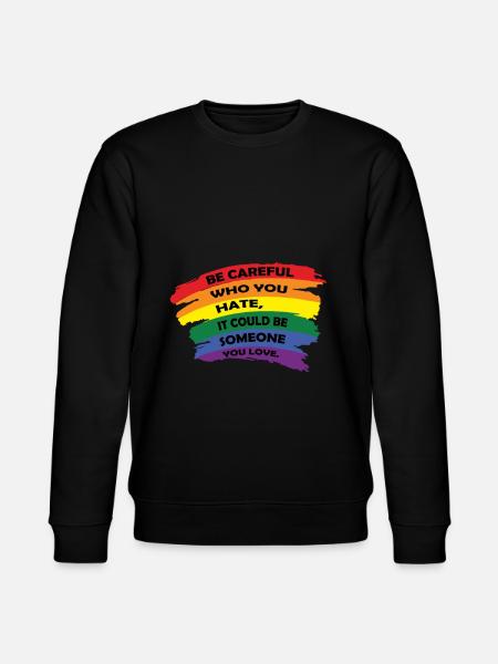 Gay Pride Gift - Stanley/Stella CHANGER Unisex Organic Sweatshirt - black