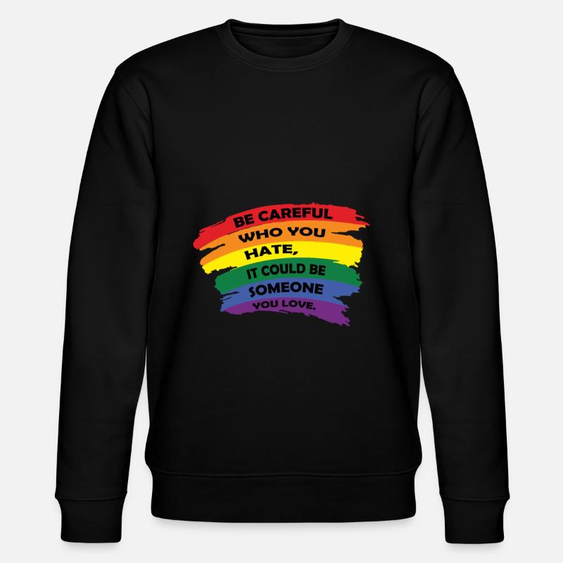 Gay Pride Geschenk - Stanley/Stella Unisex Bio-Sweatshirt CHANGER  - Schwarz
